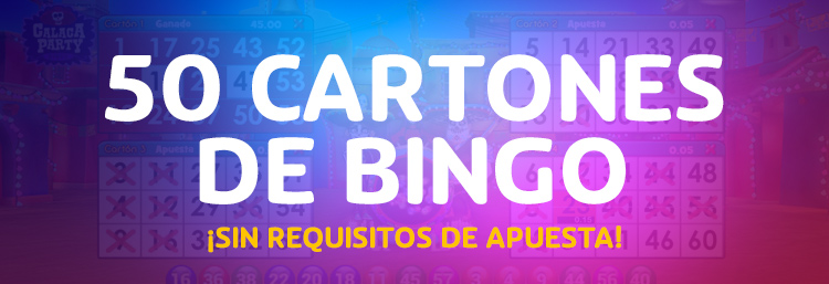 50 Cartones de Bingo 