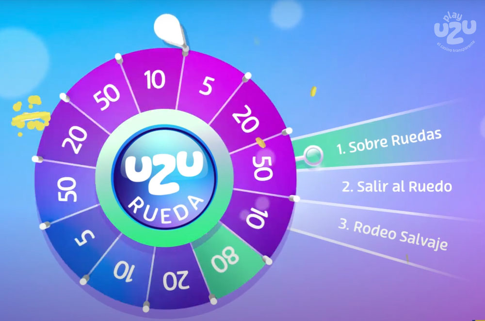 ¡Nuestra Rueda UZU añade elementos de juego a nuestros giros gratis!